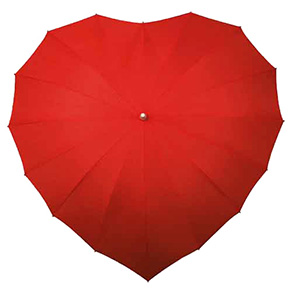 Heart Shape Straight Umbrella